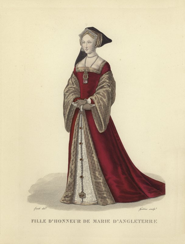 Maid of Honor til Mary Tudor, tredje kone til kong Louis XII av Frankrike av French School