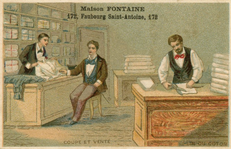 Maison Fontaine handelskort av French School