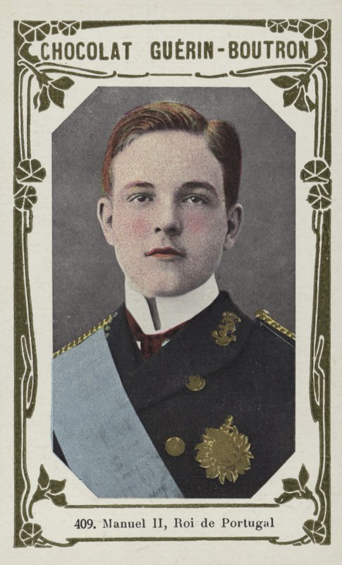Manuel II, konge av Portugal (farget bilde) av French School