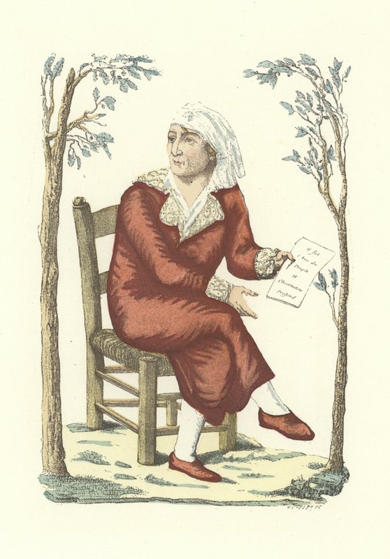 Marat i morgenkåpe av French School