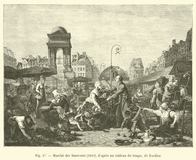 March of the Innocents, 1810, fra et maleri av tiden, av Tardieu av French School