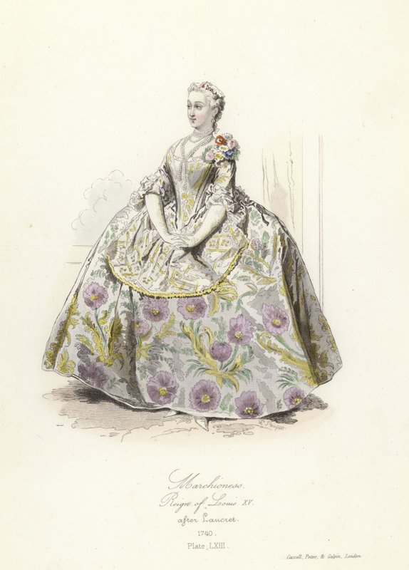 Marchioness, regjering av Louis XV av Frankrike av French School