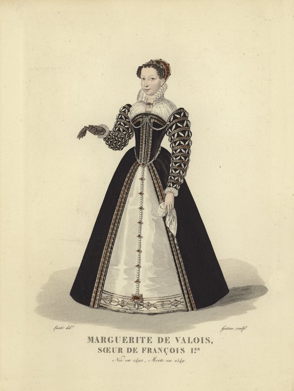 Marguerite av Navarre, søster til kong Frans I av Frankrike av French School