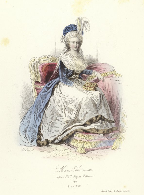 Marie Antoinette, dronningkonsort av Louis XVI av Frankrike av French School