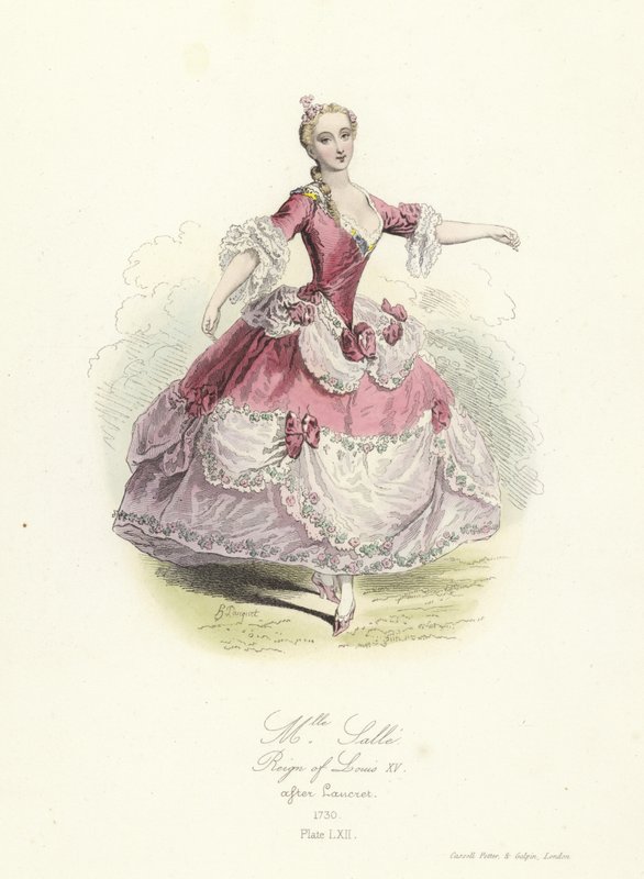 Marie Salle, fransk danser; Ludvig XVs regjeringstid av French School