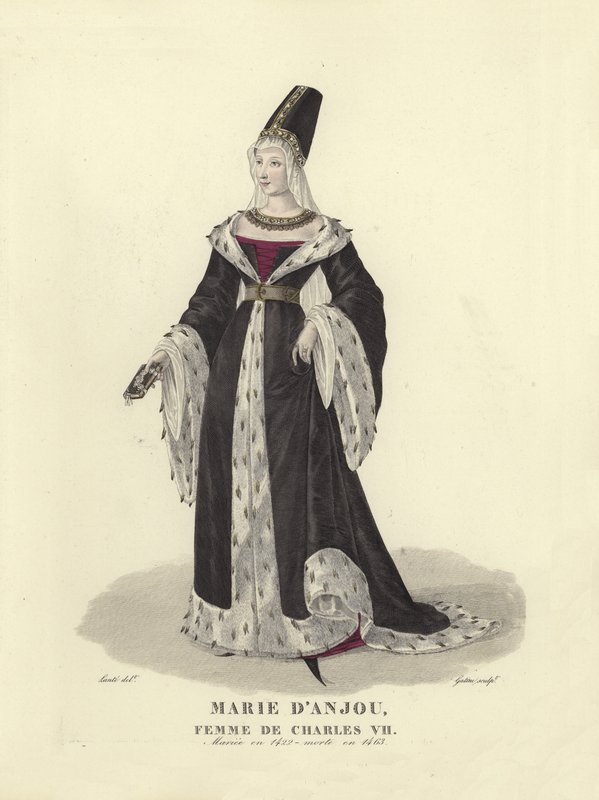 Marie av Anjou, kone til kong Charles VII av Frankrike av French School