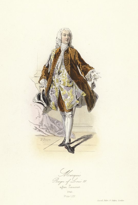 Marquis, regjering av Louis XV av Frankrike av French School