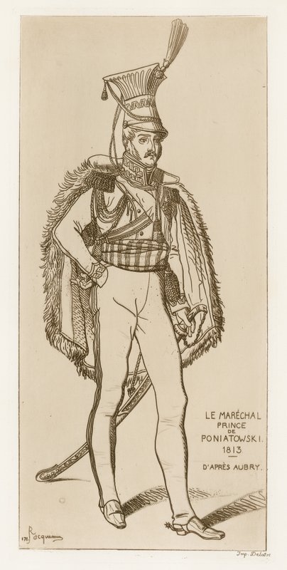 Marskalk prins Poniatowski, 1813 av French School