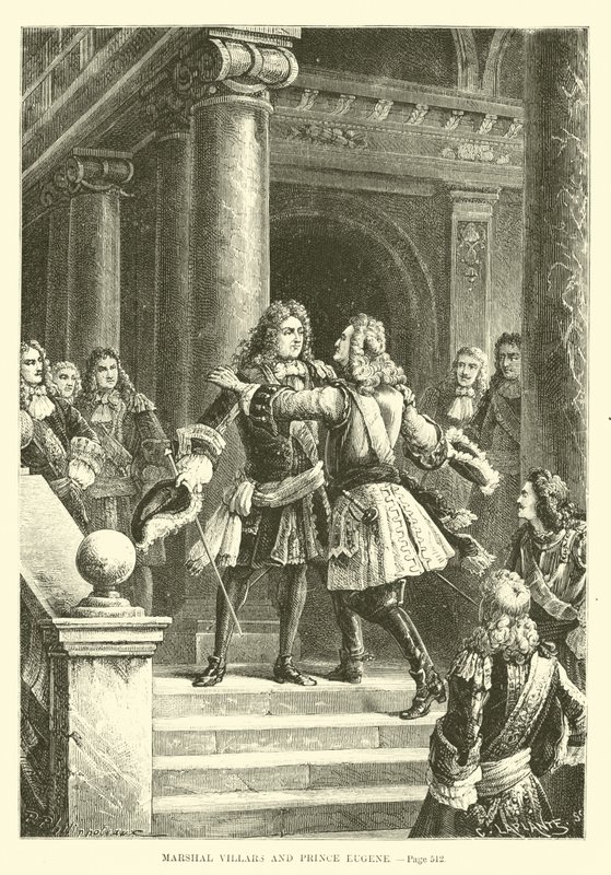 Marshal Villars og prins Eugene av French School