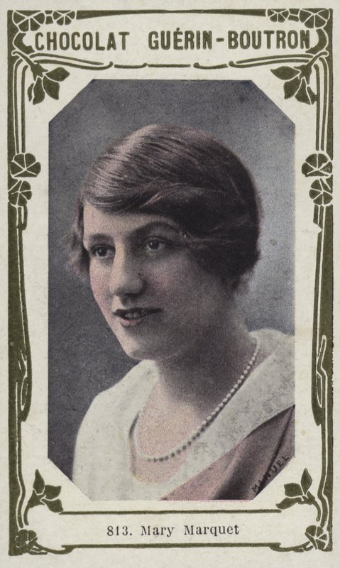 Mary Marquet (farget bilde) av French School