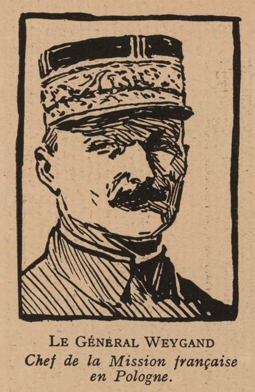 Maxime Weygand, fransk general og medlem av den interallierte misjonen sendt for å støtte den andre polske republikken under den polsk-sovjetiske krigen i 1920 (lito) av French School