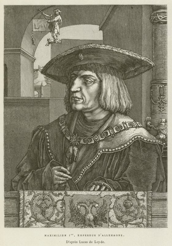 Maximilian I, keiser av Tyskland (gravering) av French School