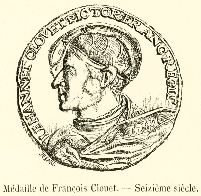 Medalje av Francois Clouet, sekstende århundre (gravering) av French School