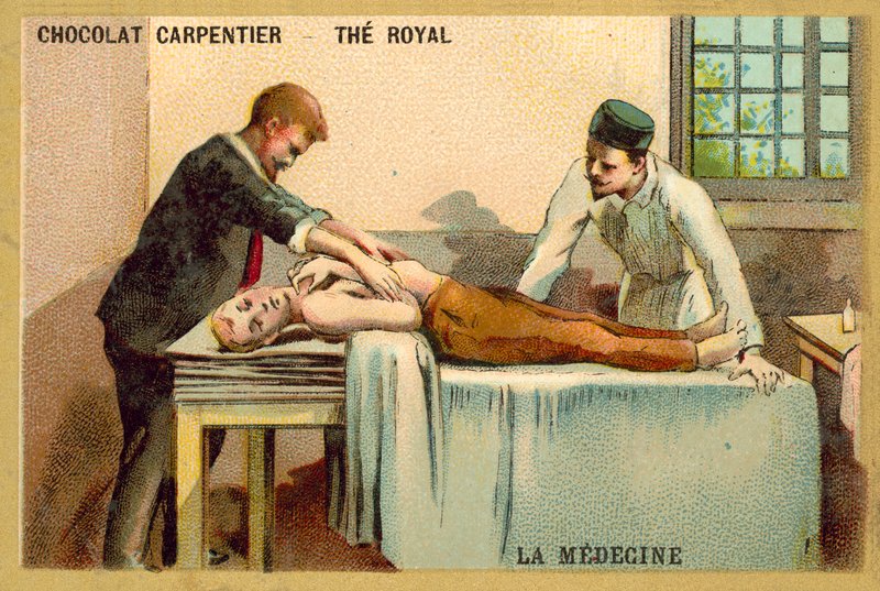 Medisin (chromolitho) av French School
