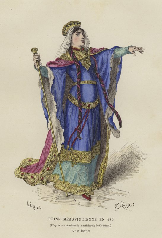 Merovingerdronning, 480 av French School