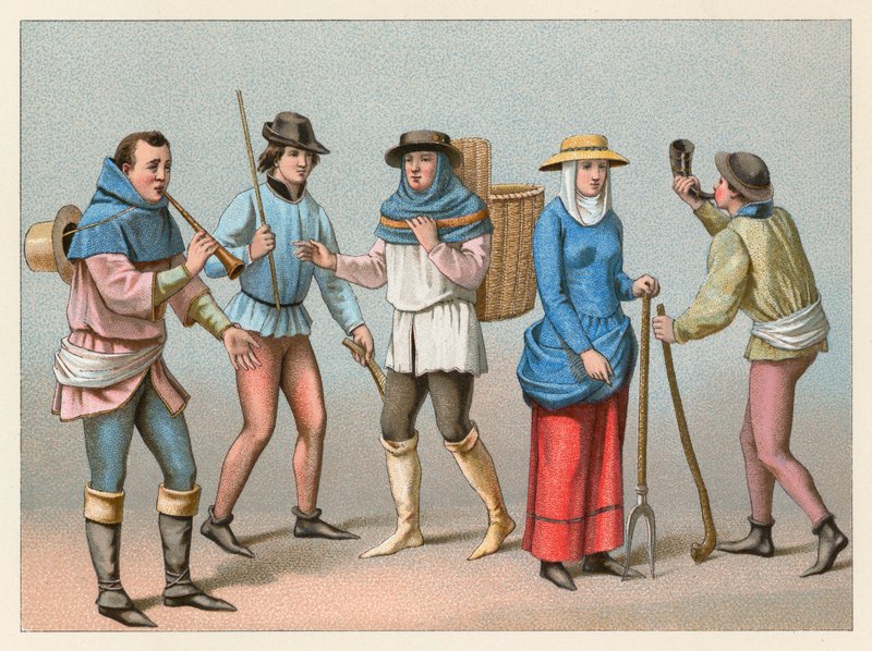 Middelalderdrakt av French School