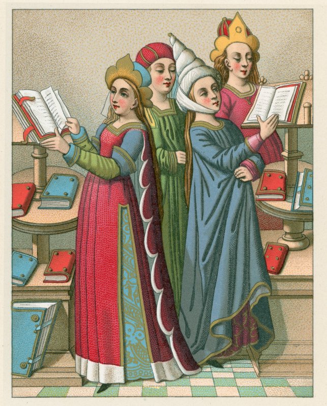 Middelalderdrakt av French School