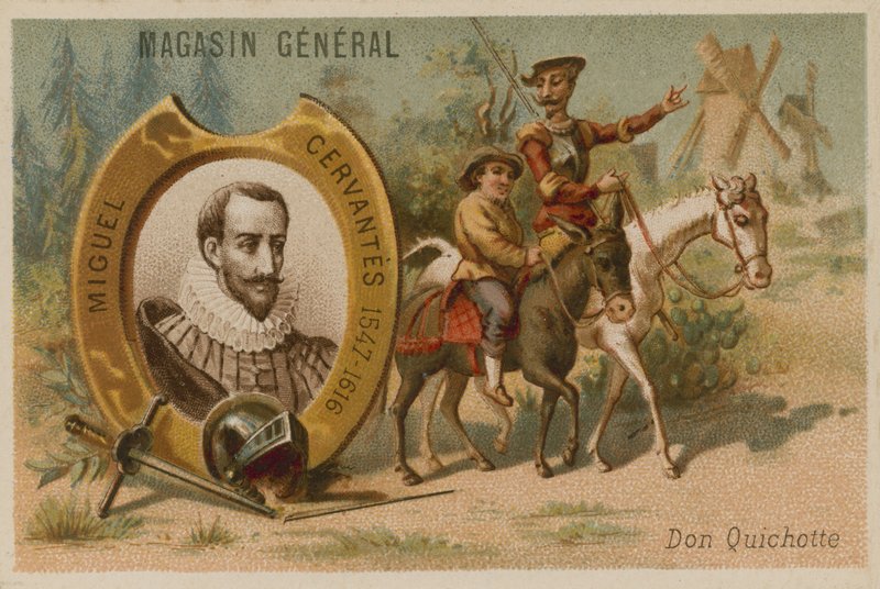 Miguel de Cervantes , spansk romanforfatter, poet og dramatiker av French School