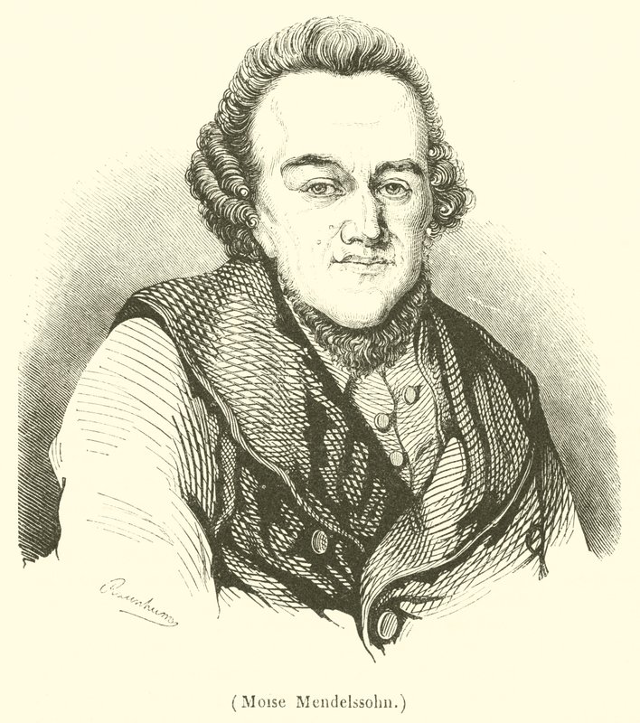 Moise Mendelssohn (gravering) av French School