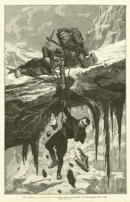 My Ascension To The Dent Blanche (gravering) av French School
