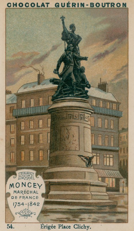 Moncey, marskalk av Frankrike, 1754-1842, oppført Place Clichy av French School