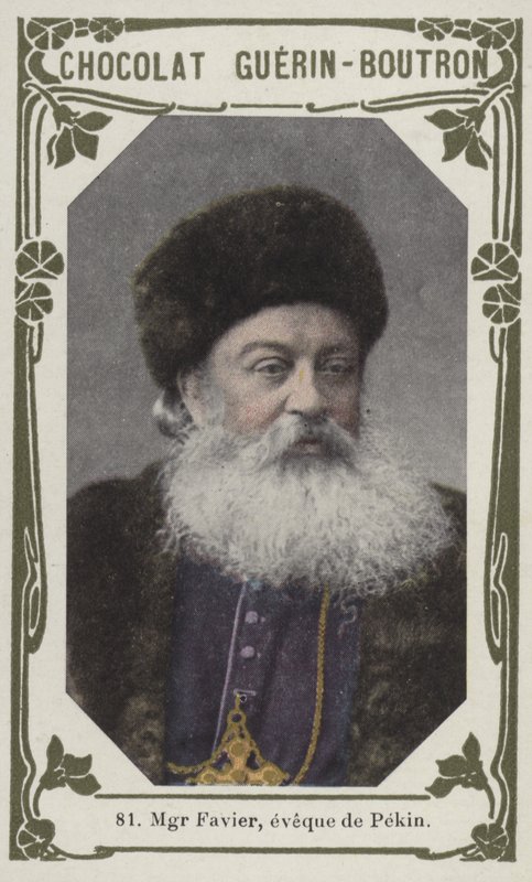 Monsignor Favier, biskop av Beijing (farget bilde) av French School