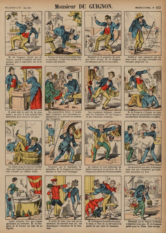 Monsieur de Guignon (farget gravering) av French School
