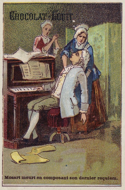 Mozart dør mens han komponerte sitt siste rekviem av French School