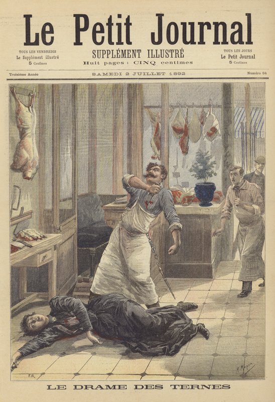 Drap på Avenue des Ternes, Paris av French School