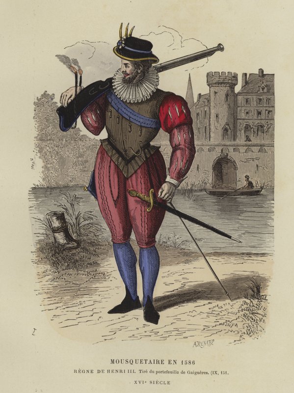 Musketer av regjeringen til Henry III av Frankrike, 1586 av French School