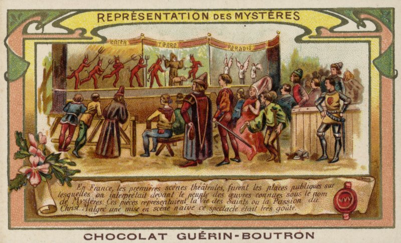 Mysteriespill (chromolitho) av French School