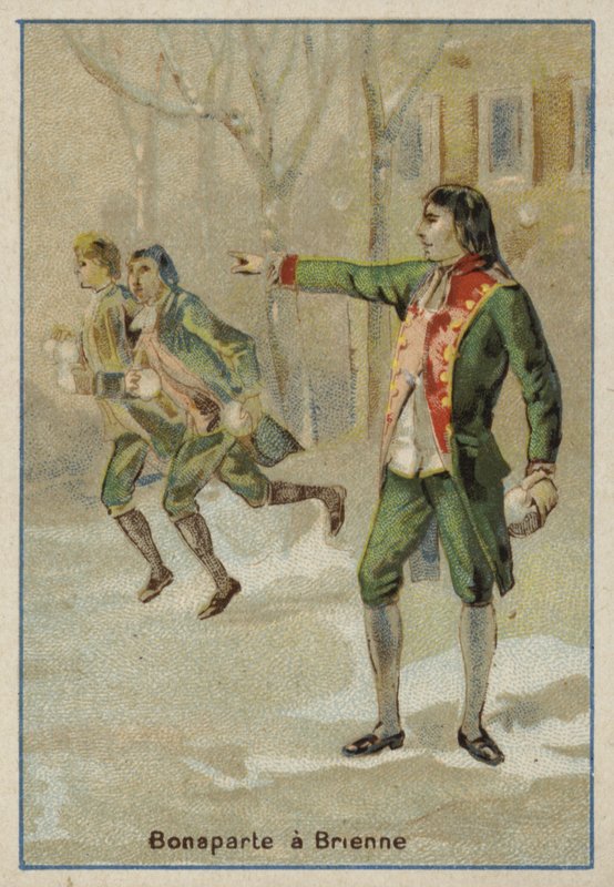 Napoleon Bonaparte ved militærskolen i Brienne-le-Chateau, Frankrike av French School