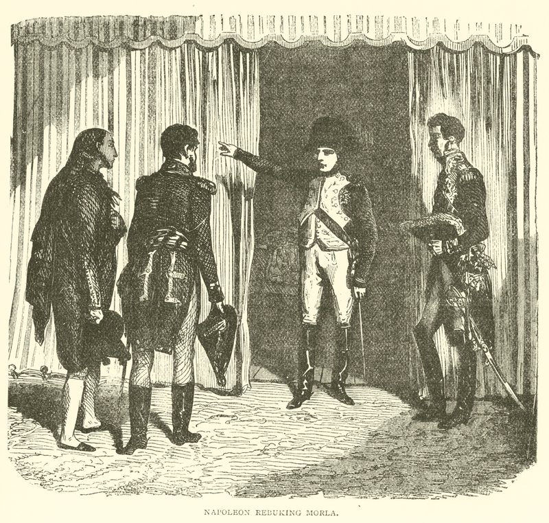 Napoleon irettesetter Morla (gravering) av French School