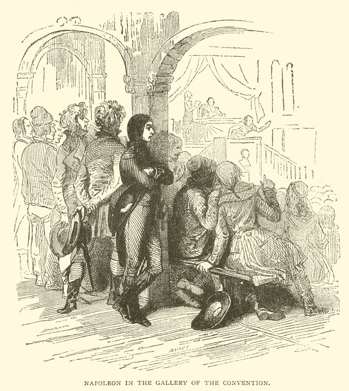 Napoleon i konvensjonens galleri (gravering) av French School