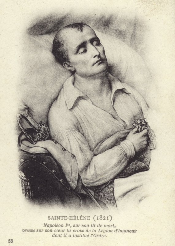 Napoleon på dødsleiet av French School