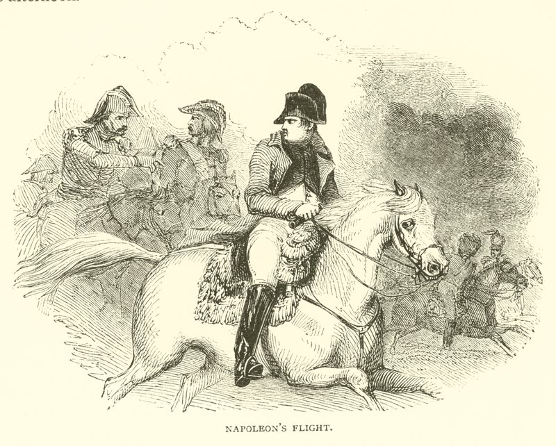 Napoleons flukt (gravering) av French School