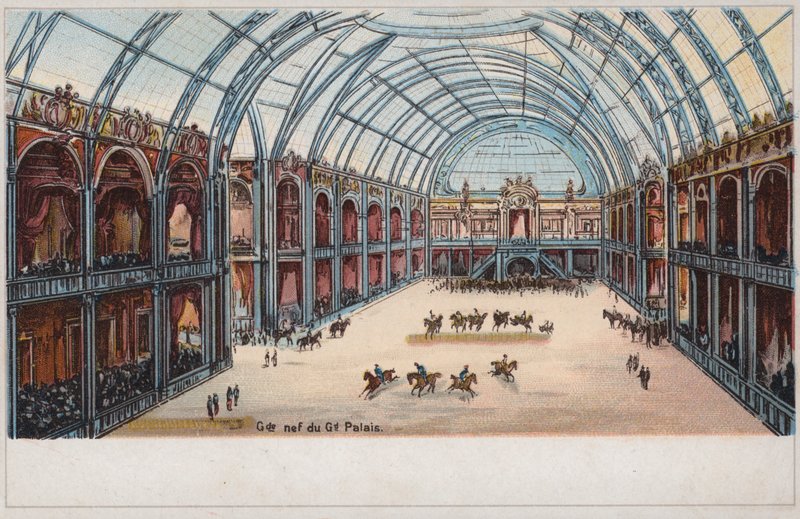 Nave of the Grand Palais, Universal Exhibition, Paris av French School