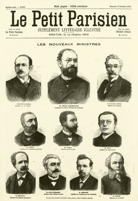 Nye ministre for den franske regjeringen (gravering) av French School