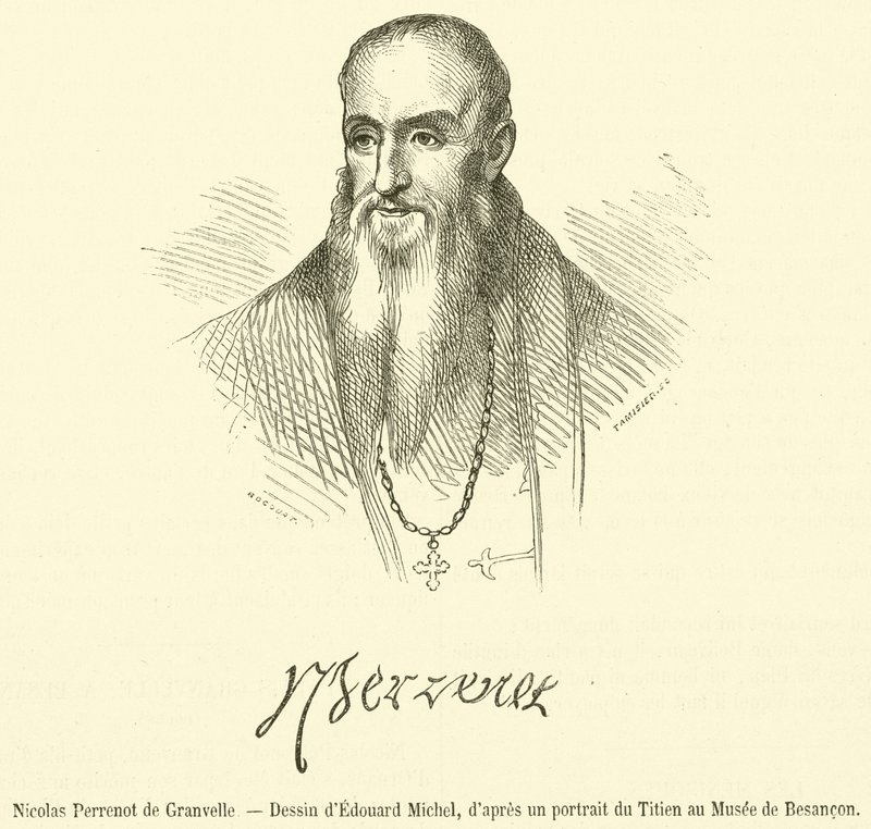 Nicolas Perrenot de Granvelle (gravering) av French School
