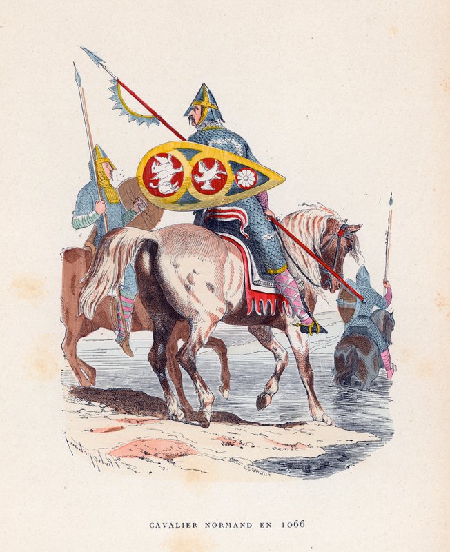 Normannisk ridder i 1066 av French School