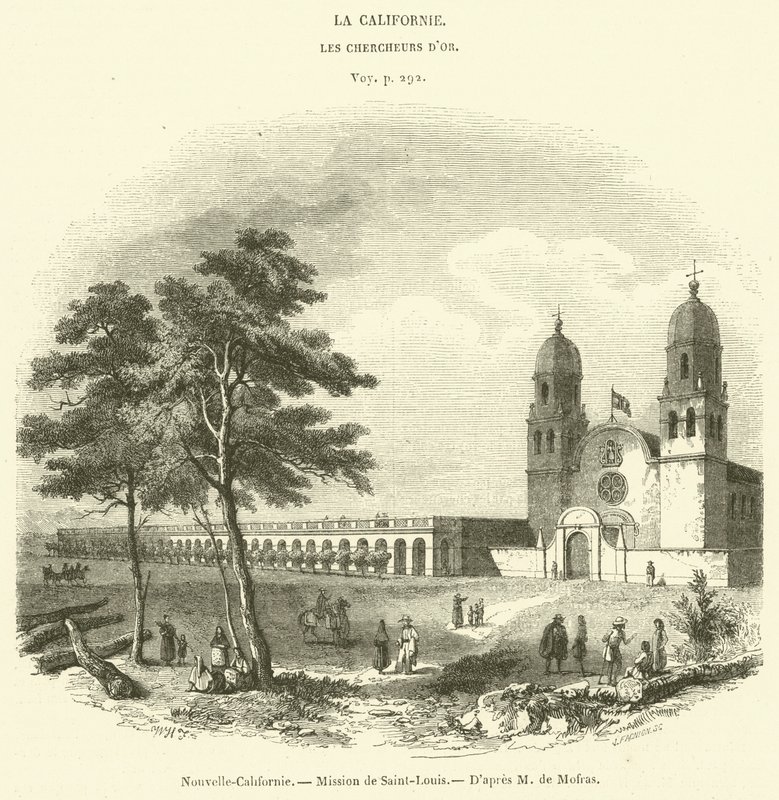 New California, St. Louis Mission (gravering) av French School