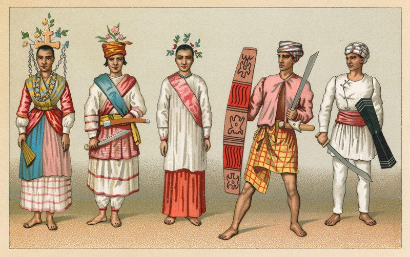 Oceania kostyme av French School