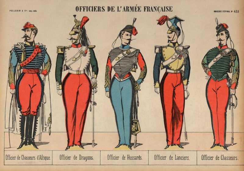 Offiserer fra den franske hæren av French School