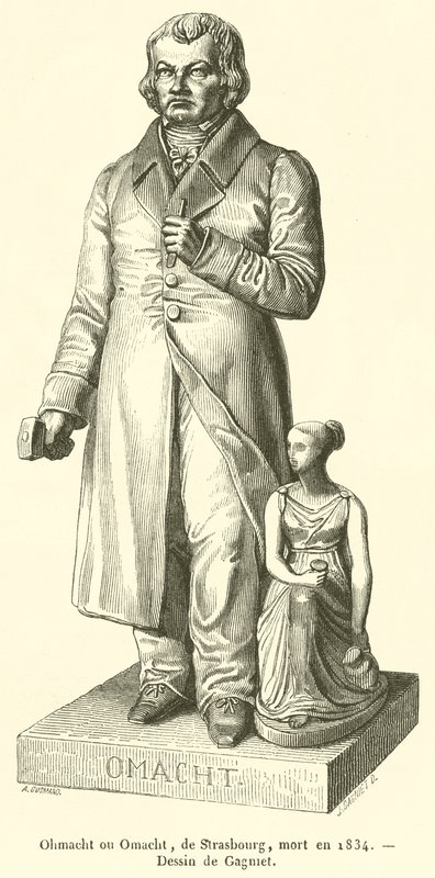 Ohmacht eller Omacht, fra Strasbourg, døde i 1834 (gravering) av French School