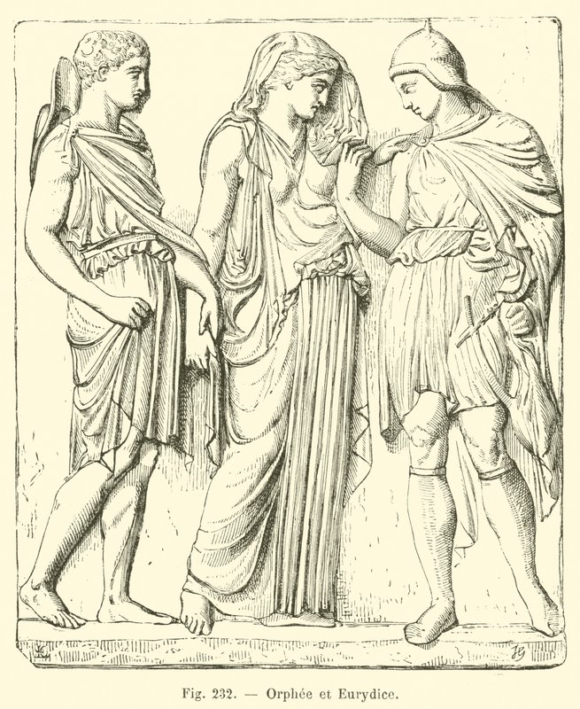 Orphee et Eurydice (gravering) av French School