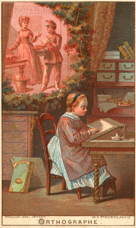 Ortografi (chromolitho) av French School