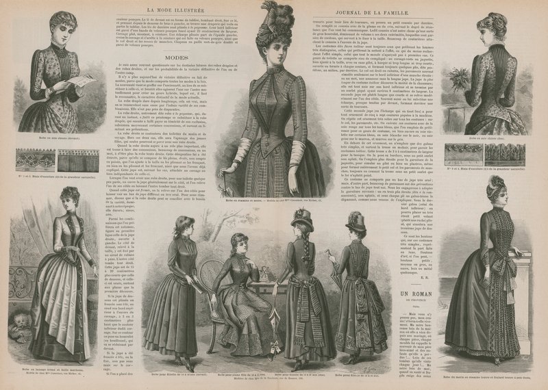 Side fra La Mode Illustree av French School