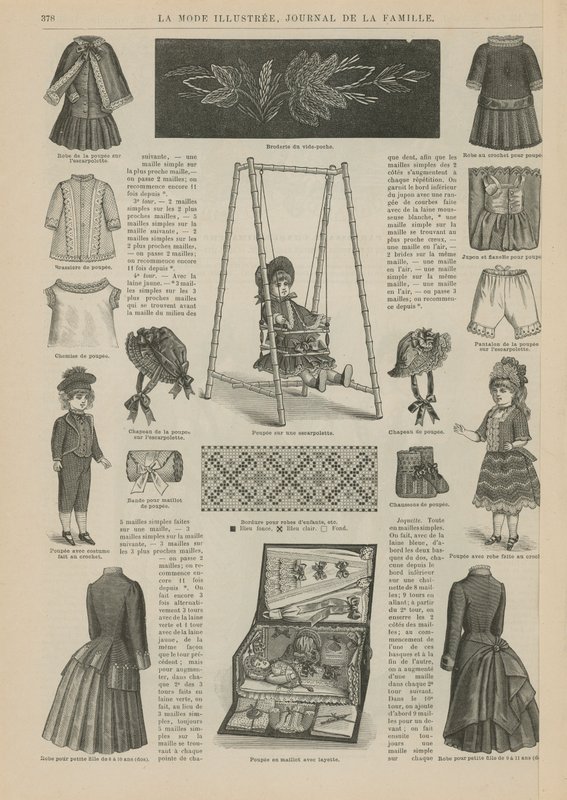 Side fra La Mode Illustree av French School