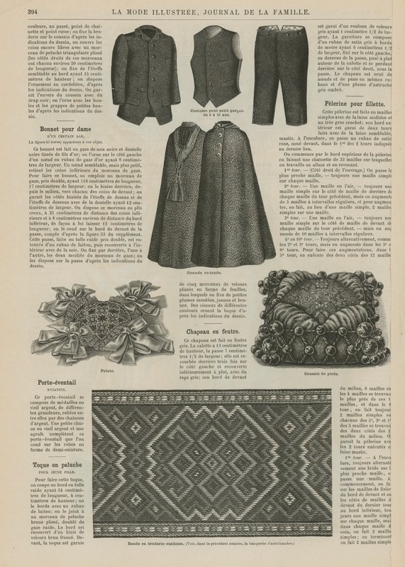 Side fra La Mode Illustree av French School