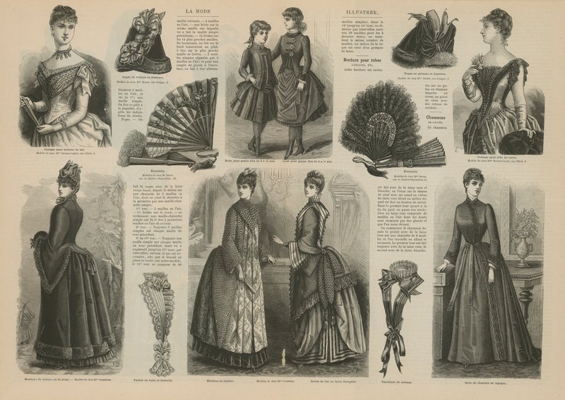 Side fra La Mode Illustree av French School